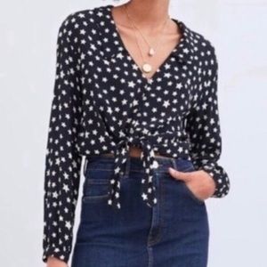 NWOT Zara Star Print Blouse